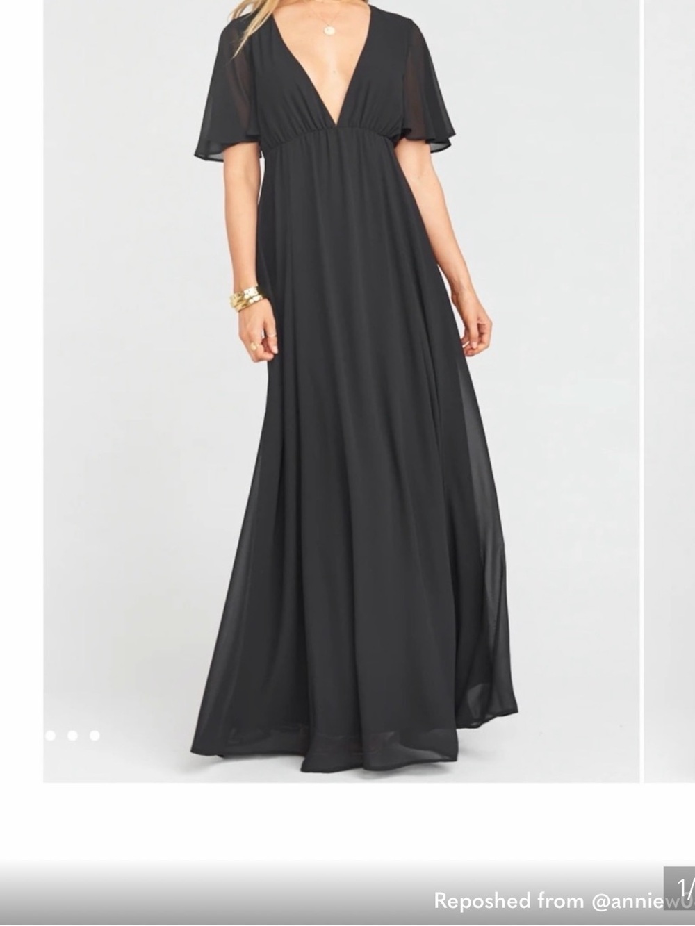 Show me your mumu Faye flutter sleeve maxi XXL